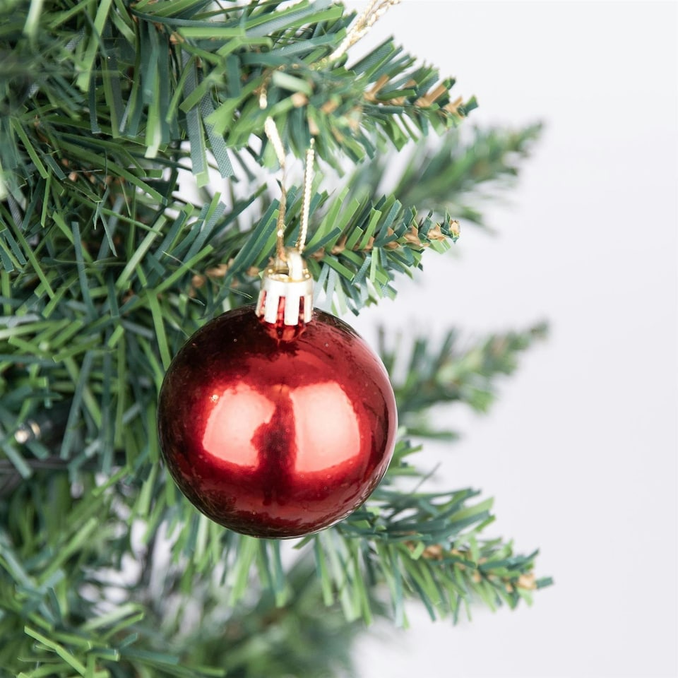 image 1 of Dark Red Baubles 5CM 9PCS