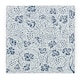 image 1 of Blue Oak Leaves & Berries Large Square Worktop Protector - Smooth Glass Chopping Board