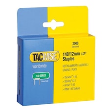 Tacwise 140 Heavy-Duty Staples 12Mm (Type T50 G) Pack 2000