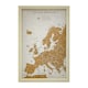 image 1 of Splosh Travel Map Cork Board Europe Small Light Wood