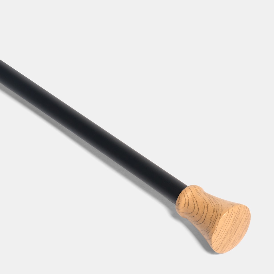 image 1 of OHS Curtain Pole Extendable 16mm Metal Finnials Trumpet End Rings Rod Fittings | Multi