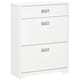 image 1 of HOMCOM Tipping Shoe Cabinet Hall Organizer with Flip Drawers for Entry 16 Pairs