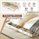 image 2 of COSTWAY  Double Guest Daybed Frame with 3 Storage Drawers