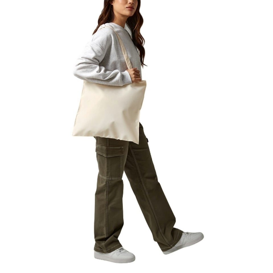 image 1 of Bagbase Sublimation Shopper Bag (10 Litres) (Pack of 2) - Natural - One Size | Cream