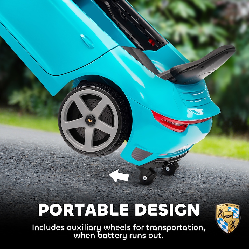 image 1 of AIYAPLAY Electric Car for Kids 12V Licensed RUF GT for 3-5 Years, Blue