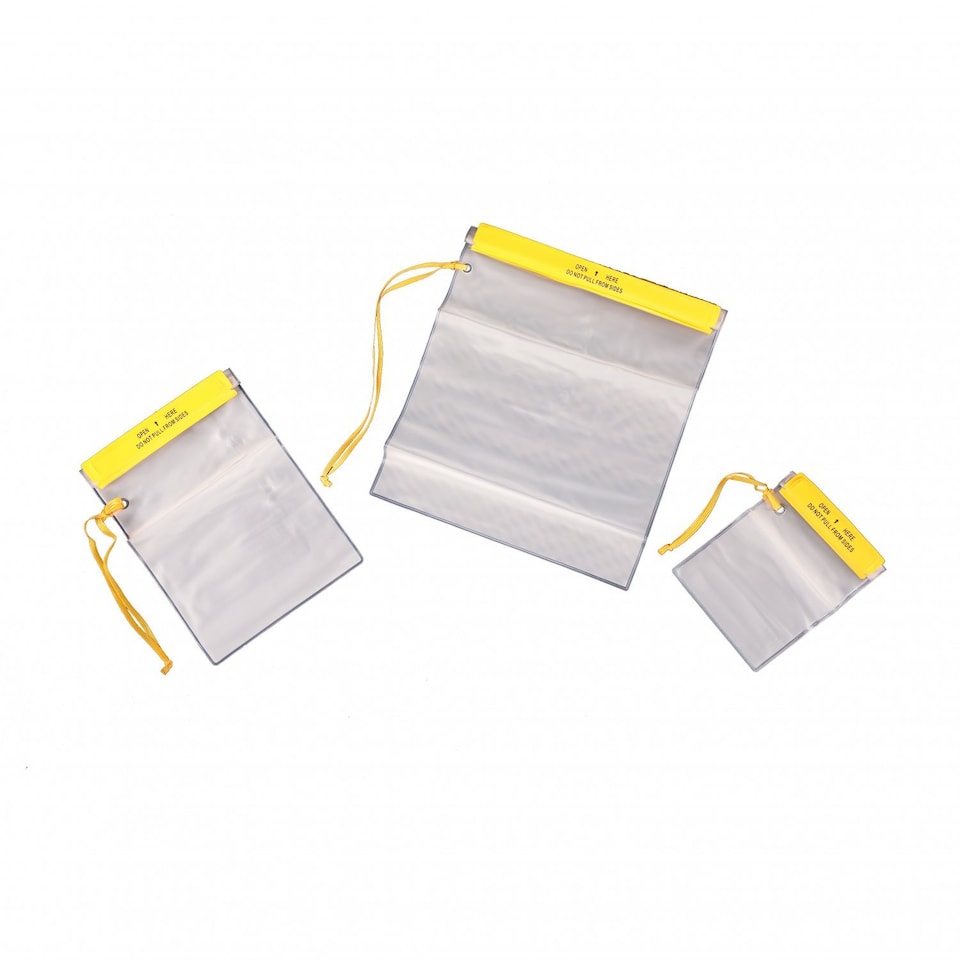 image 1 of Set of 3 Travel Waterproof Bags for Cameras Maps Mobile Phones Documents Money | Clear