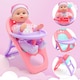 image 7 of 13 Inch Baby Doll Play Set My First Baby Doll with Swinging Crib High Chair and Feeding Accessories Pretend Play Girls Toys