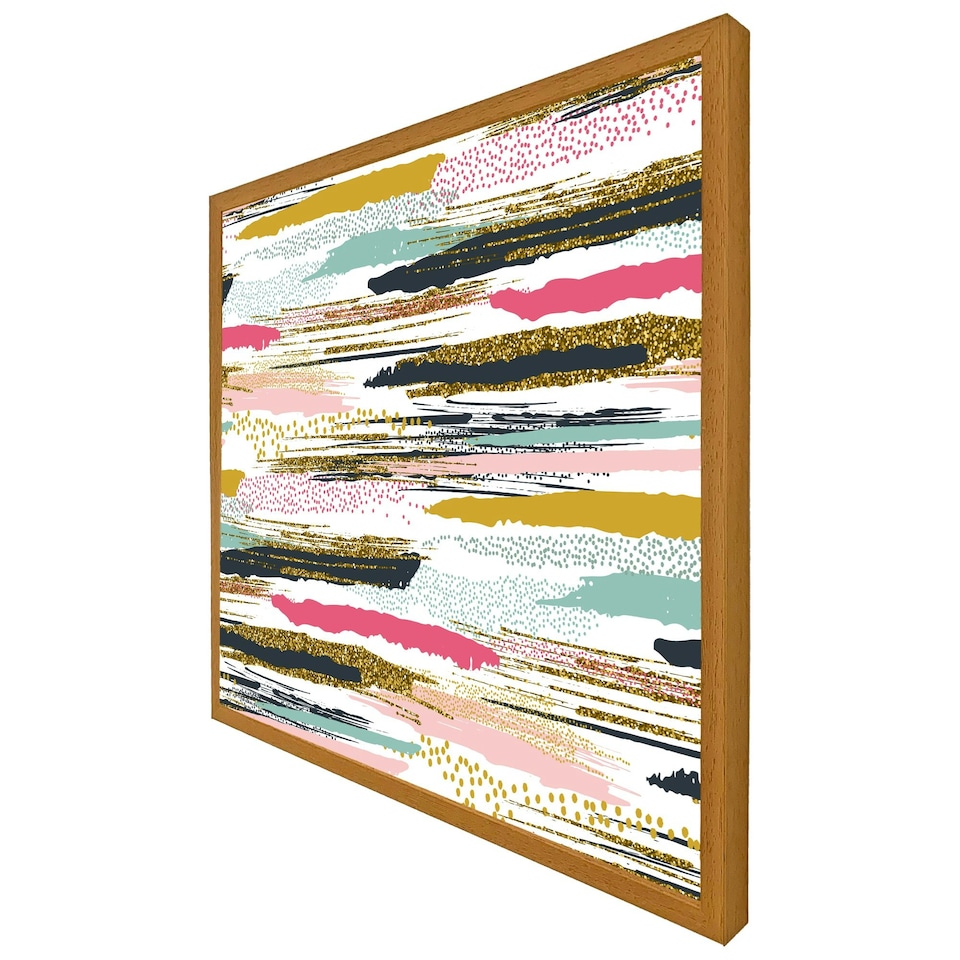 image 1 of Coloured stripes & spots (Picture Frame) Grey | M