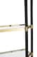 image 5 of Interiors by Premier 5-Tier Shelf Unit, Modern Storage Solution, Gold Shelf Unit, Gold and Glass Shelving Unit, Gold Shelf Unit | Gold