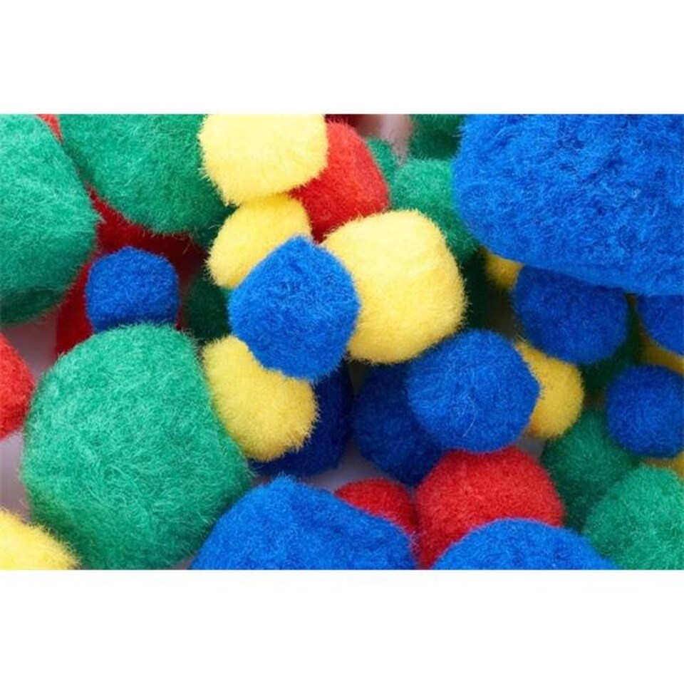 image 1 of Bag of 454g Assorted Pom Poms by Crafty Bitz