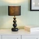 image 1 of ValueLights Marissa Black Stacked Ball Table Lamp Light