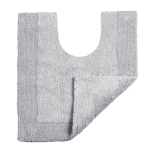 Heavyweight Reversible Pedestal Toilet Mat - Charcoal Grey