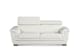 image 2 of Genuine Leather White 3 Seater Sofa PORTLAND