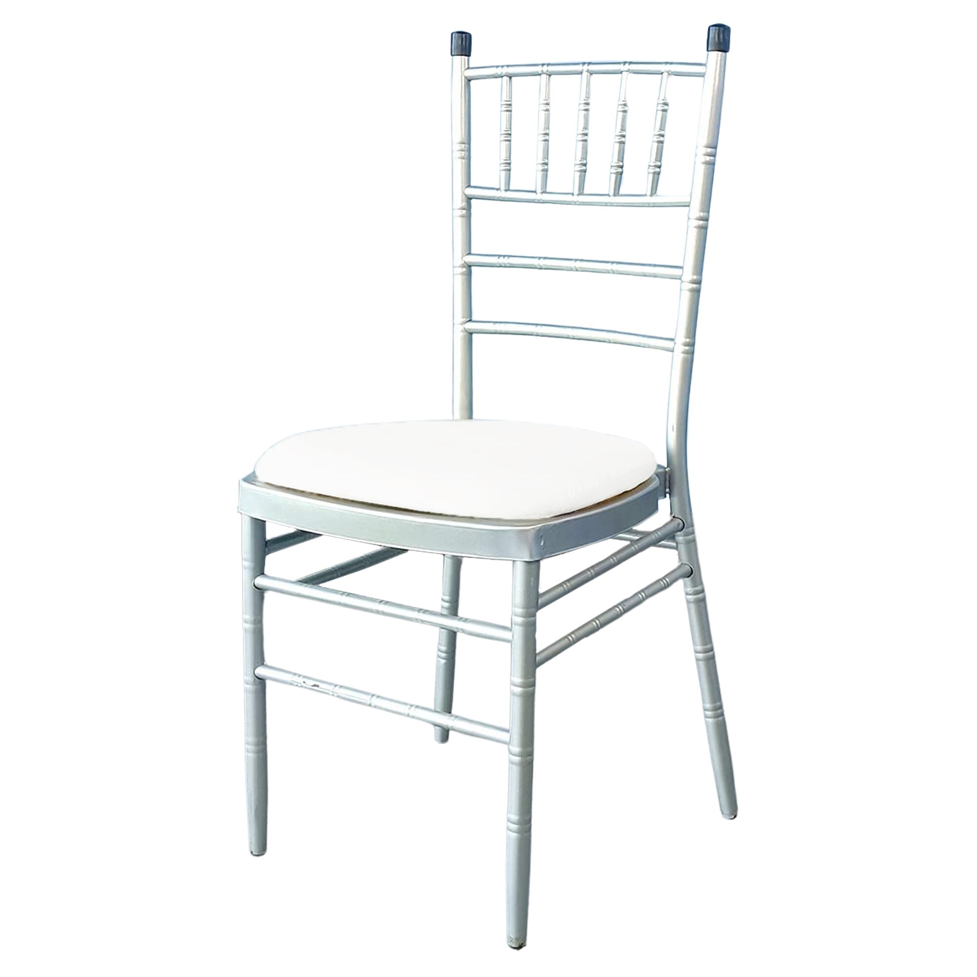 Neel Blue High Back Spandex Dining Chair Pad Covers Removable & Washable Slipcovers in White