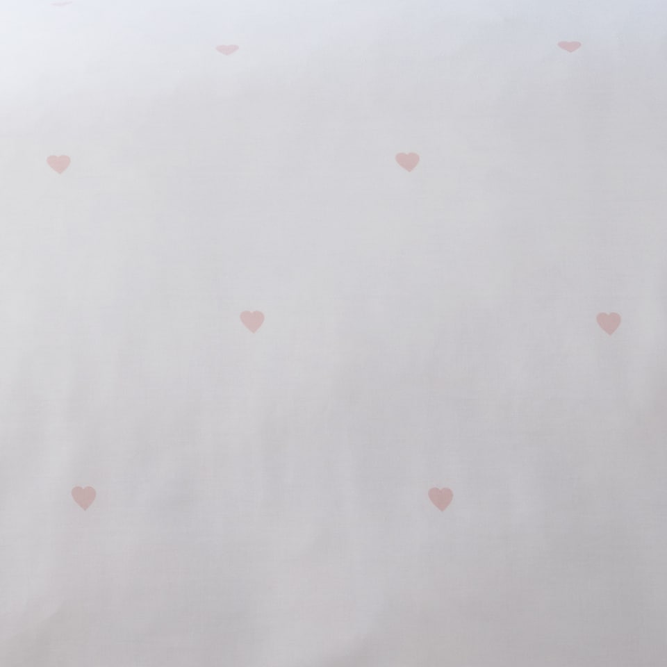 image 1 of Serene Decorative Heart Duvet Cover Set Blush