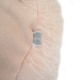 image 3 of SNUGRUGS Mongolian Sheepskin Cushion - Round - 40cm | Pink | Round 40cm