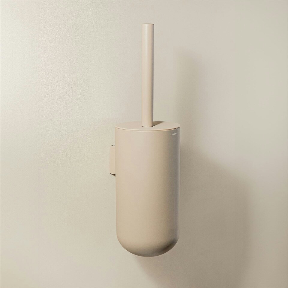 image 1 of Cosmic Toilet Brush Holder Sand with Durable Stainless Steel for Bathroom