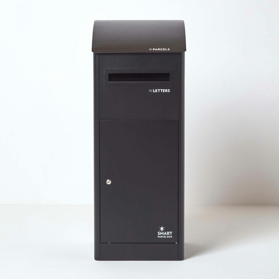 image 1 of SMART PARCEL BOX® Extra-Large Slanted Top Front Access Black Black
