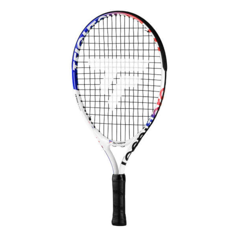Tecnifibre T-Fight Club 19 Junior Tennis Racket (Age 4–5) — Aluminium, 0.166 kg, White | Multi | WHITE | 0000 (Z283: TENNIS GRIP SIZES)