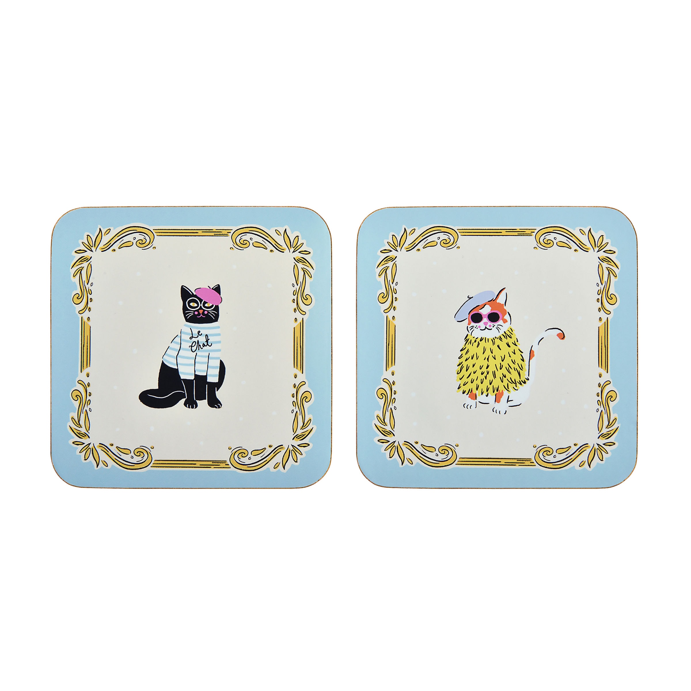 Ulster Weavers 'Cool Cats' Cats Print Printed MDF Coasters (4 Pack)
