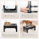 image 4 of Living and Home Height-Adjustable Pet Feeder with Stand, 1.6L Stainless Steel Bowl & 1L Spill-Resistant Water Bowl