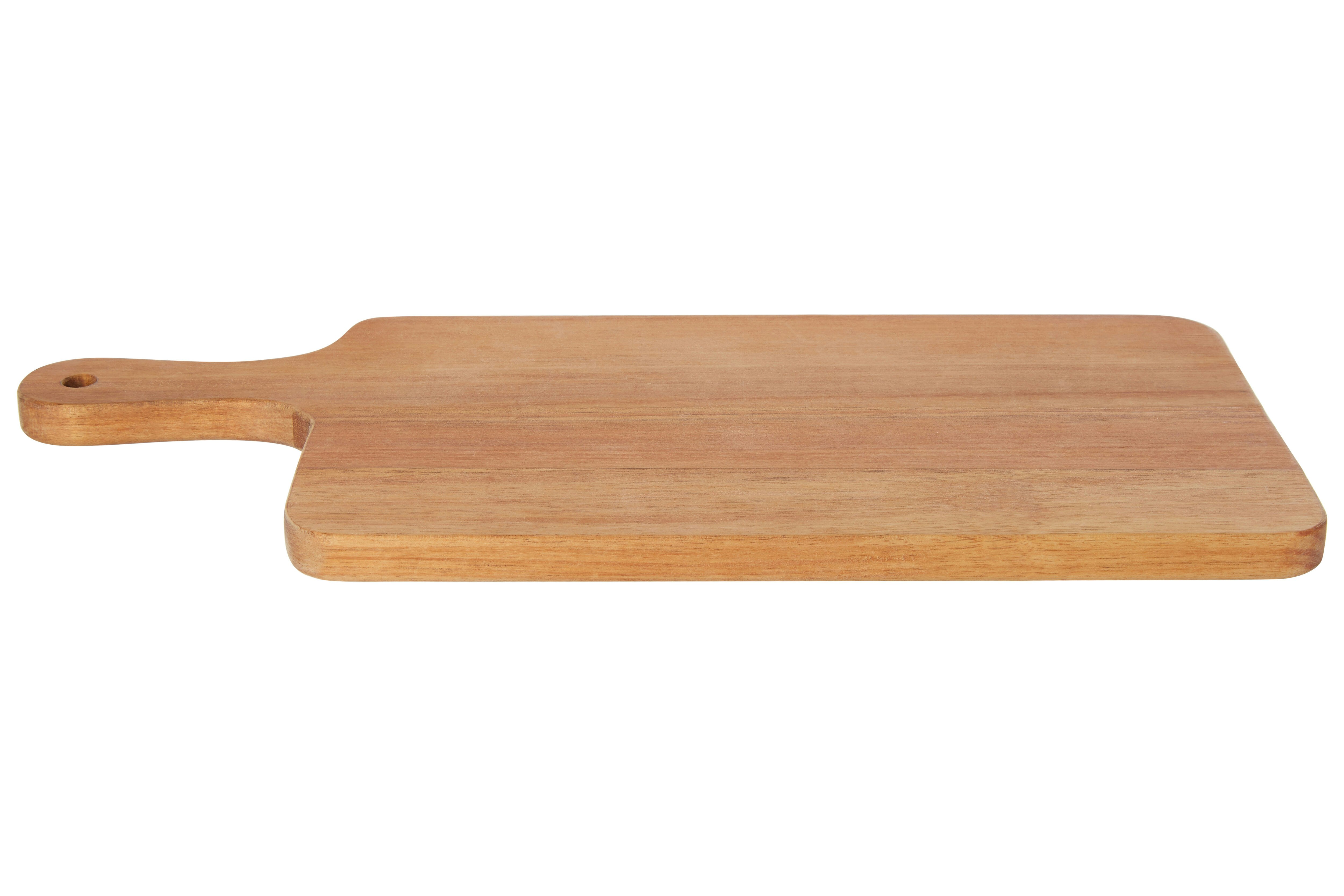 Interiors By Premier Acacia Wood Paddle Chopping and Serving Board, Durable Wooden Cutting Board