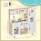 image 7 of HOMCOM Luxury Kitchen Playset with Accessories Pretend Cooking Set White | White