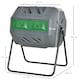 image 7 of Outsunny 160L Outdoor Tumbling Compost Bin with Dual Chamber, Grey