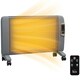 image 1 of HOMCOM Mica Electric Space Heater, Portable Heater, 2 Heat Settings, Black