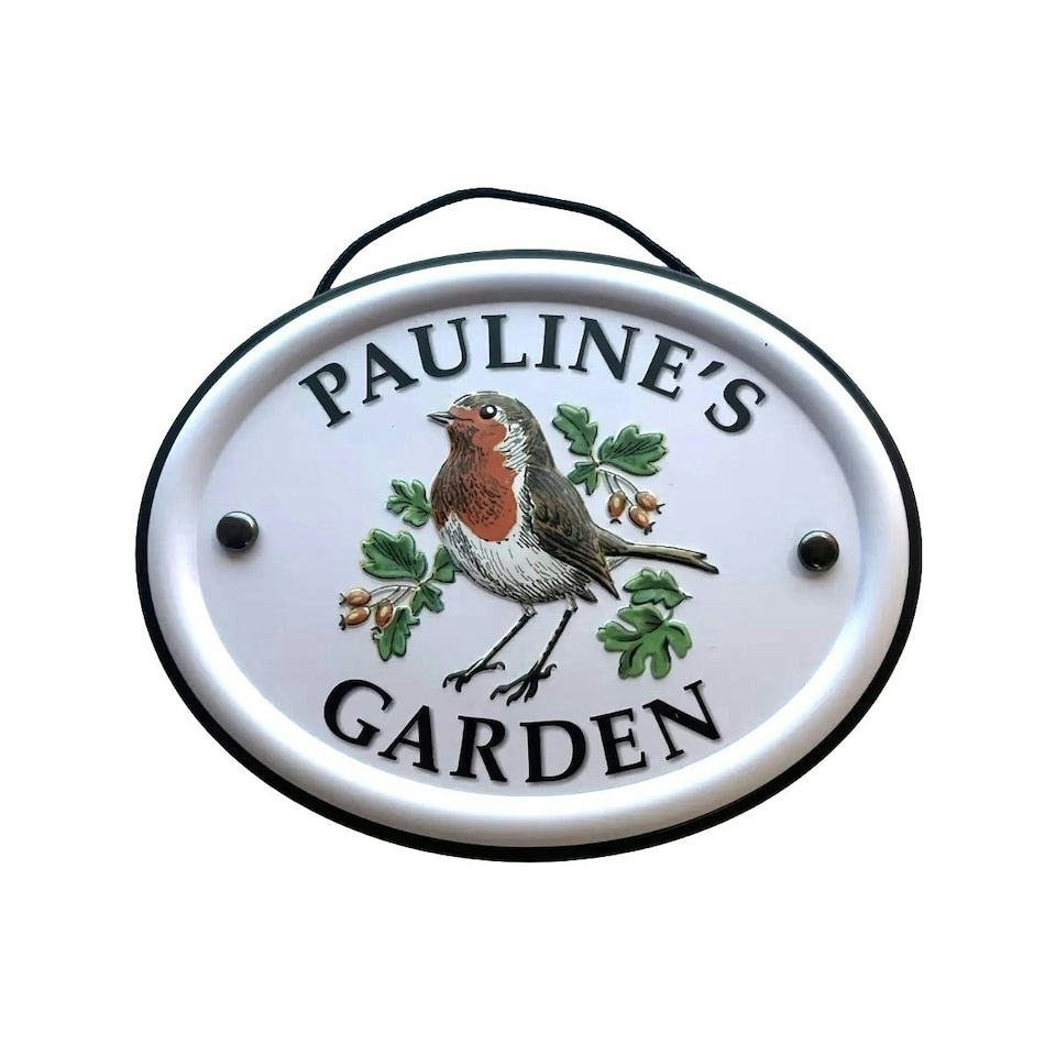 Decorative Bird Garden Sign - Pauline