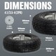 image 3 of Set Of 4 Pneumatic Sack Truck Tyres 10'' Replacement Barrow Wheels