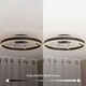 image 2 of ValueLights Infinity Black Circle Integrated LED Ceiling Fan & Remote