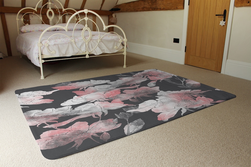 image 1 of Imprints Flowers And Leaves Of Wild Rose Rug | Multi