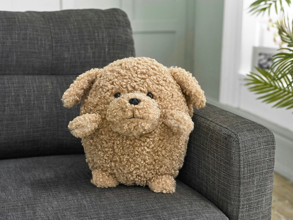 image 1 of Soft Cuddly Giant Handwarmer Cozy Poodle