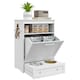 image 1 of PawHut Pet Feeder Station, Dog Cat Food Storage Feeding Station, Food Cabinet