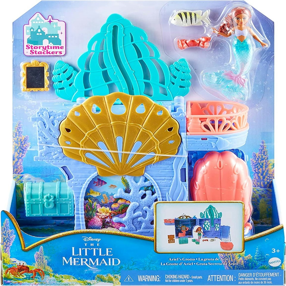 image 1 of The Little Mermaid Storytime Stackers Ariel Grotto Playset