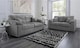 image 3 of Collingdale Grey Jumbo Cord Upholstered 3 + 2 Sofa Set Grey | Grey | 2