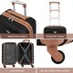 image 2 of Flight Knight 29" Extra Large Suitcase – 20kg Capacity Hard Shell Check-In Luggage with 4 Wheels  100+ Airlines Approved: Ryanair, EasyJet, Jet2, Wizz Air, BA Black | Black/Tan | Large