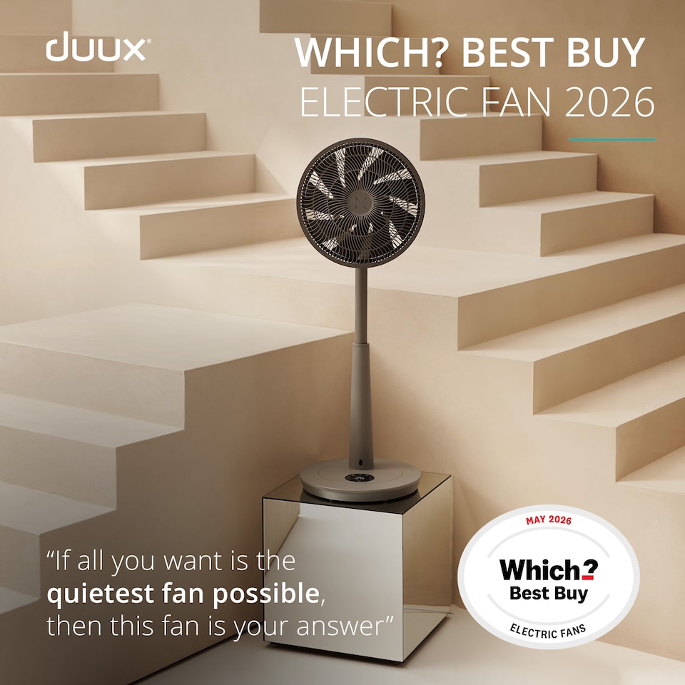image 1 of Duux Whisper 3 Standing Fan with Remote Control | Grey | Grey