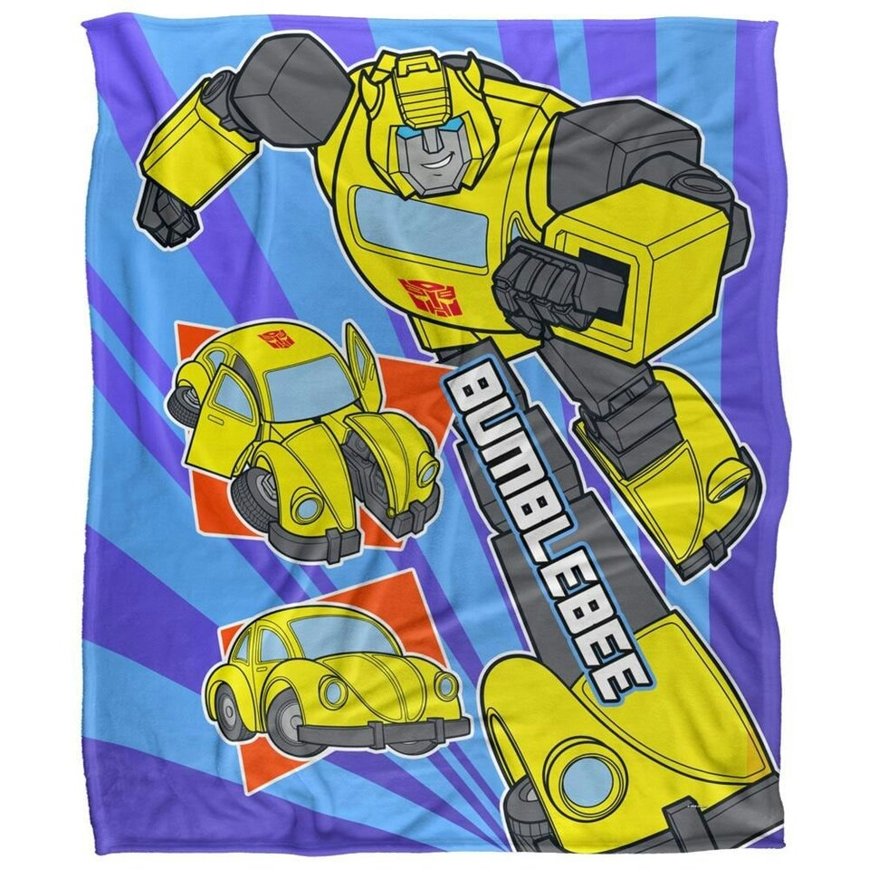 image 1 of Transformers Bumblebee Blanket - White - One Size