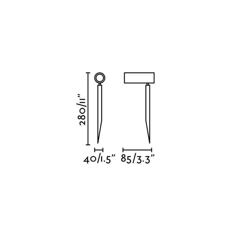 image 1 of Seth LED Outdoor Short Spike Light Black IP44