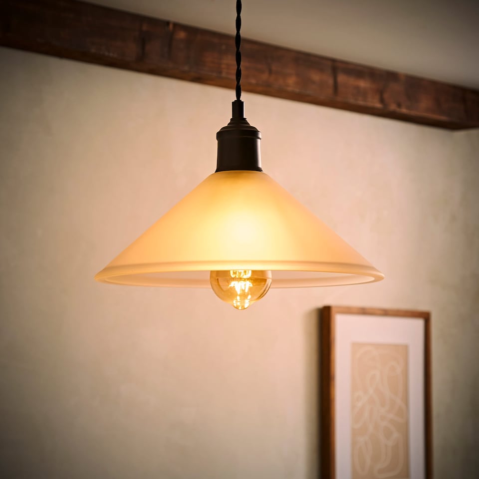 image 1 of ValueLights Modern White Frosted Glass Ceiling Light Shade