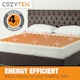 image 3 of Cozytek Double Electric Under Blanket Heated Fitted Mattress Bed Cover | White | White | 1