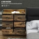 image 4 of HOMCOM Bedroom Chest of Drawers 6 Drawer Dresser w/ Shelf