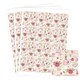 image 1 of Vintage Floral Romance Square Stickers 65mm - Sheet of 12