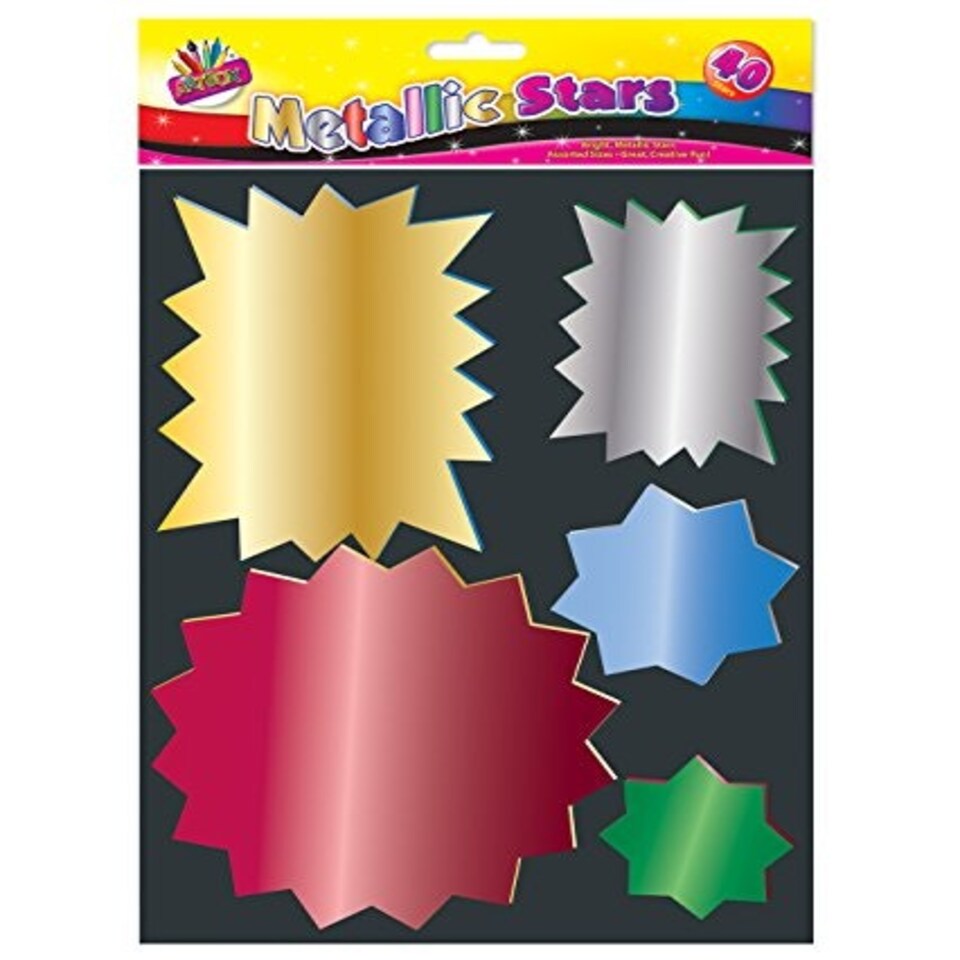 image 1 of Artbox Metallic Star Shaped Card