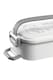 image 6 of Living and Home Stackable Bento Lunch Box with Handle 2 Layer, White, 1900ml