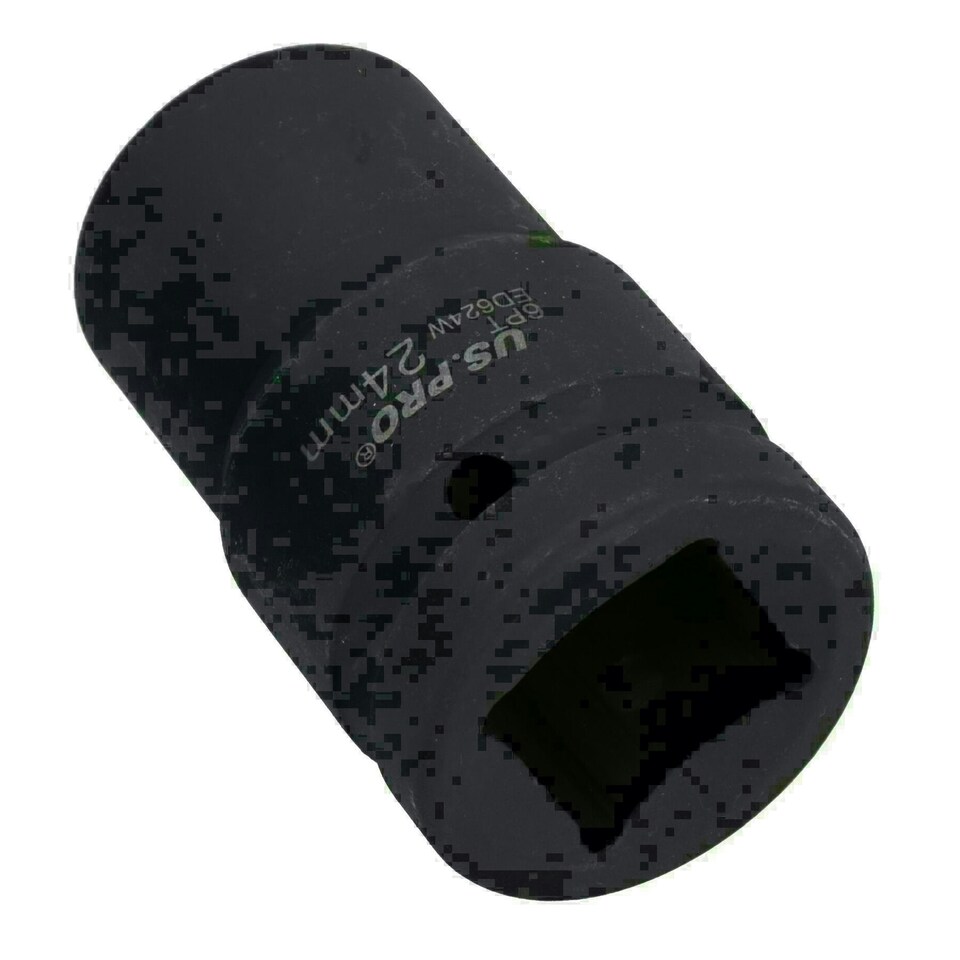 image 1 of 1" Drive 24mm Double Deep Impact Impacted Socket 6 Sided Single Hex HGV