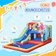 image 3 of Outsunny 4-in-1 Kids Bouncy Castle w/ Slide, Trampoline, Climbing Wall