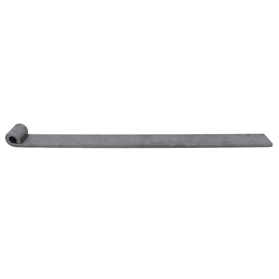 image 1 of Trailer Tailgate Strap Hinge Self Colour 12.5mm Pin Weld On 460mm Long 4pc Grey